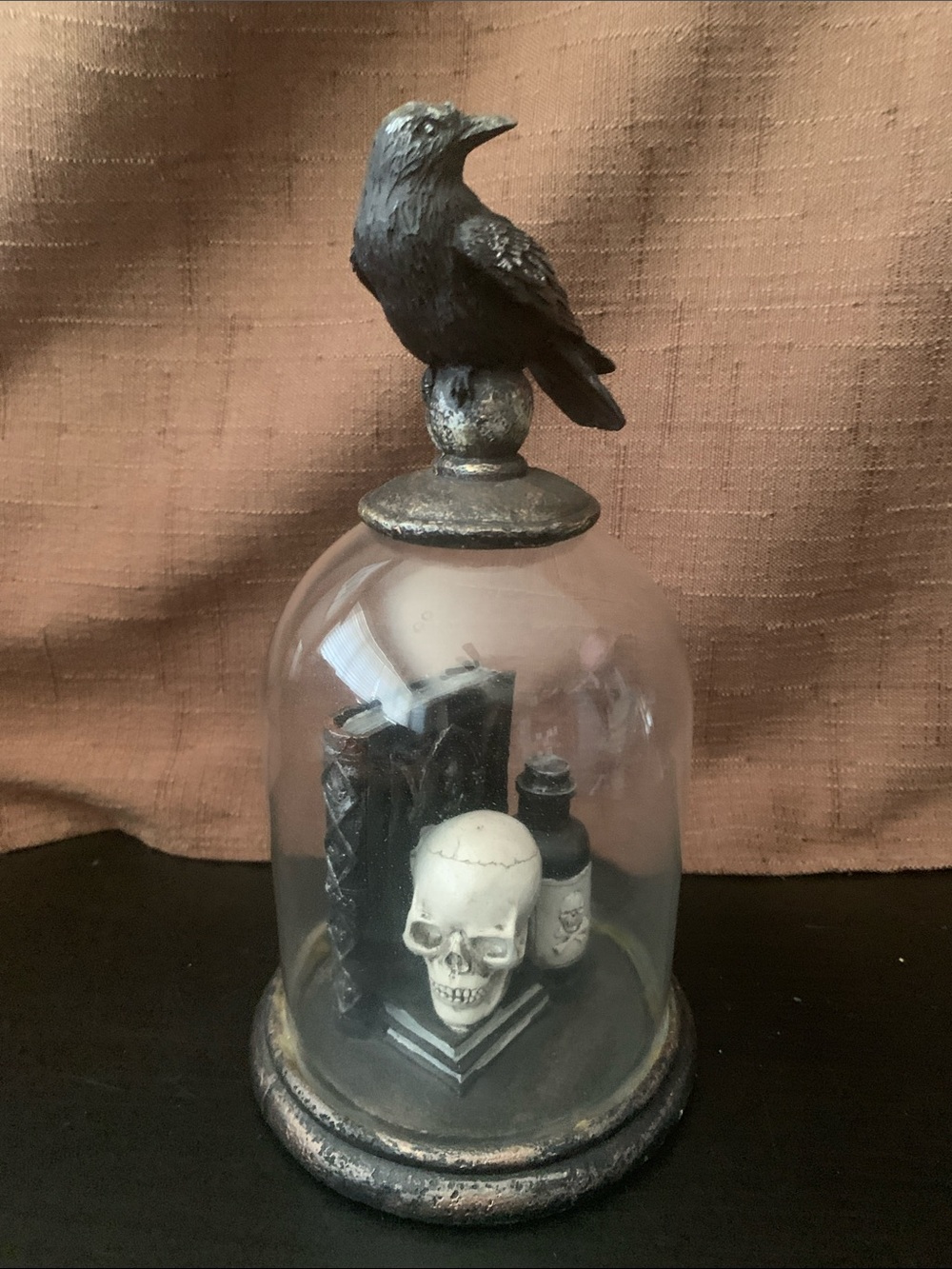Gothic Raven Dome Decoration
